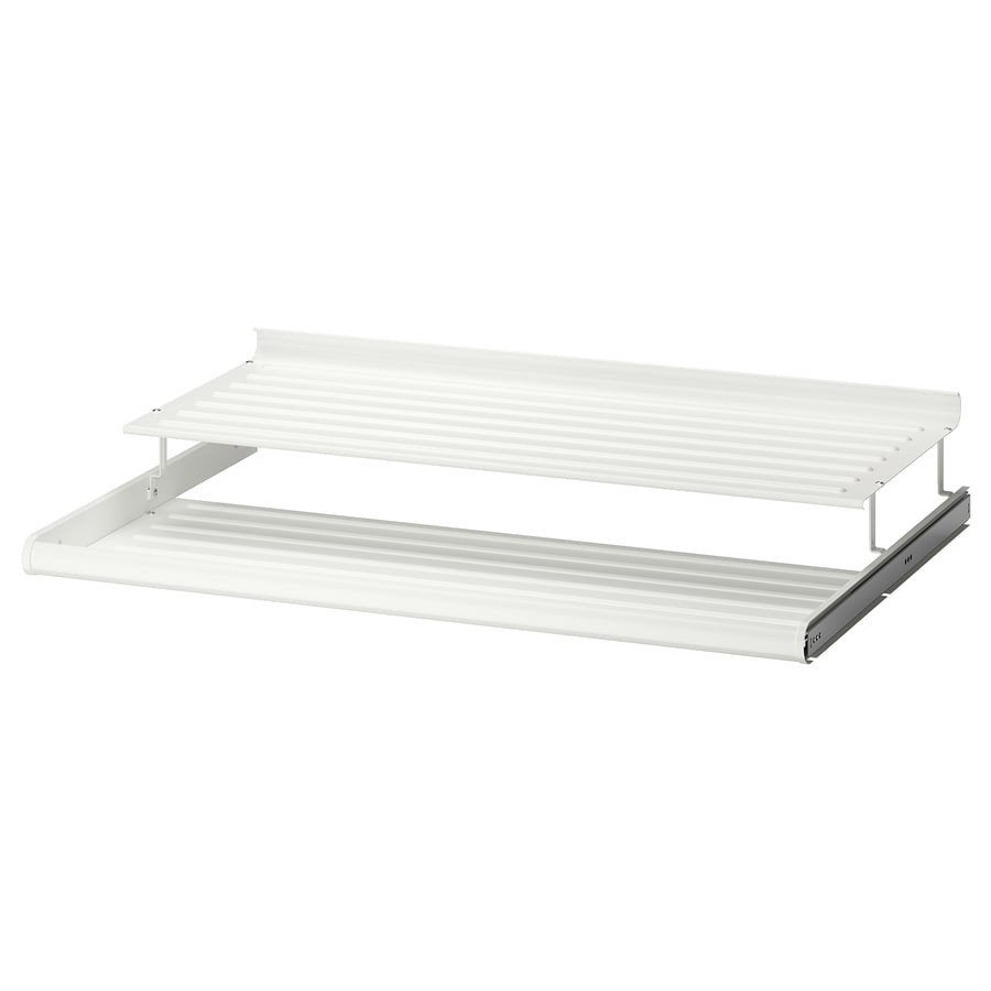 KOMPLEMENTUittrekbaar schoenenrek, wit, 100x58 cm, Ophalen