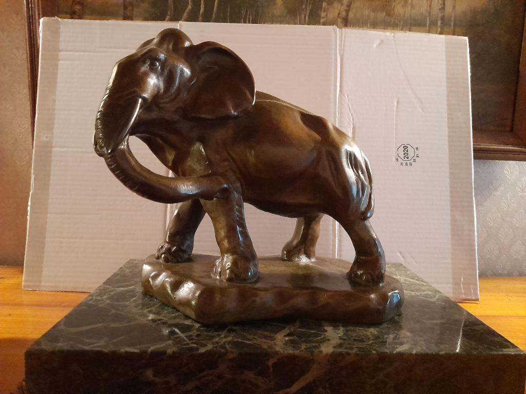 bronzen olifant, Ophalen, Zo goed als nieuw, Meerkleurig, Overige materialen