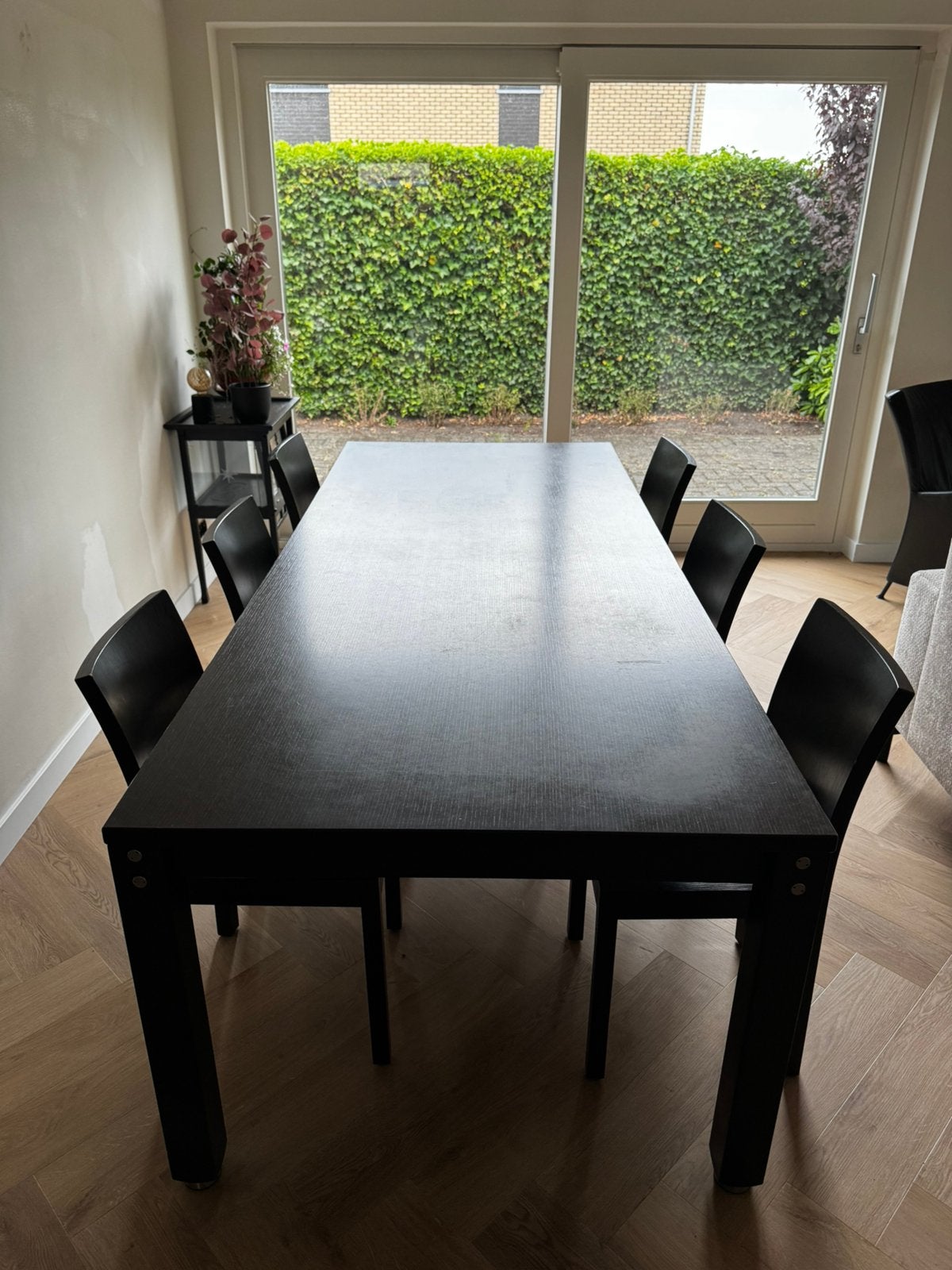 Originele Bulthaup eetkamerset tafel 240x100 cm en 6 stoelen, Ophalen, Gebruikt, 100 tot 150 cm, 200 cm of meer