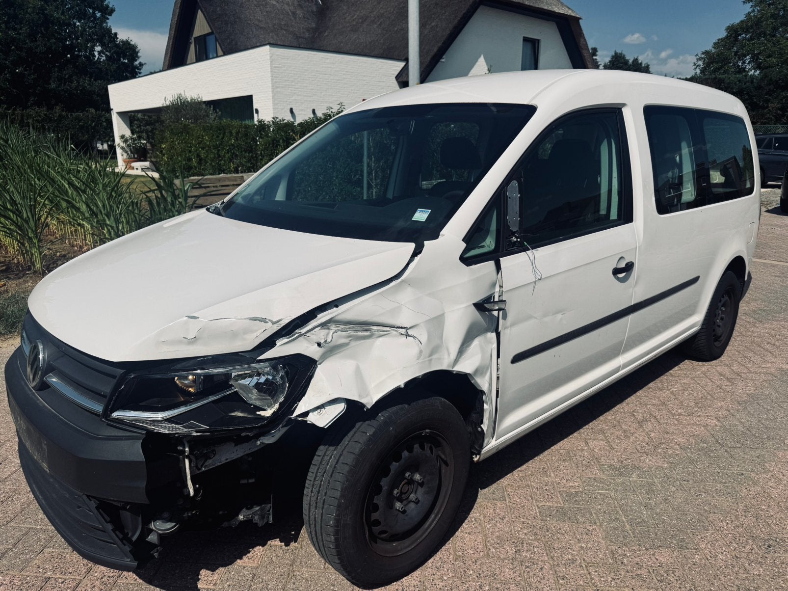 Volkswagen caddy maxi dub cabine 7400+ btw 5 pl airco navi, Auto's, Voorwielaandrijving, 75 kW, Stof, Euro 6