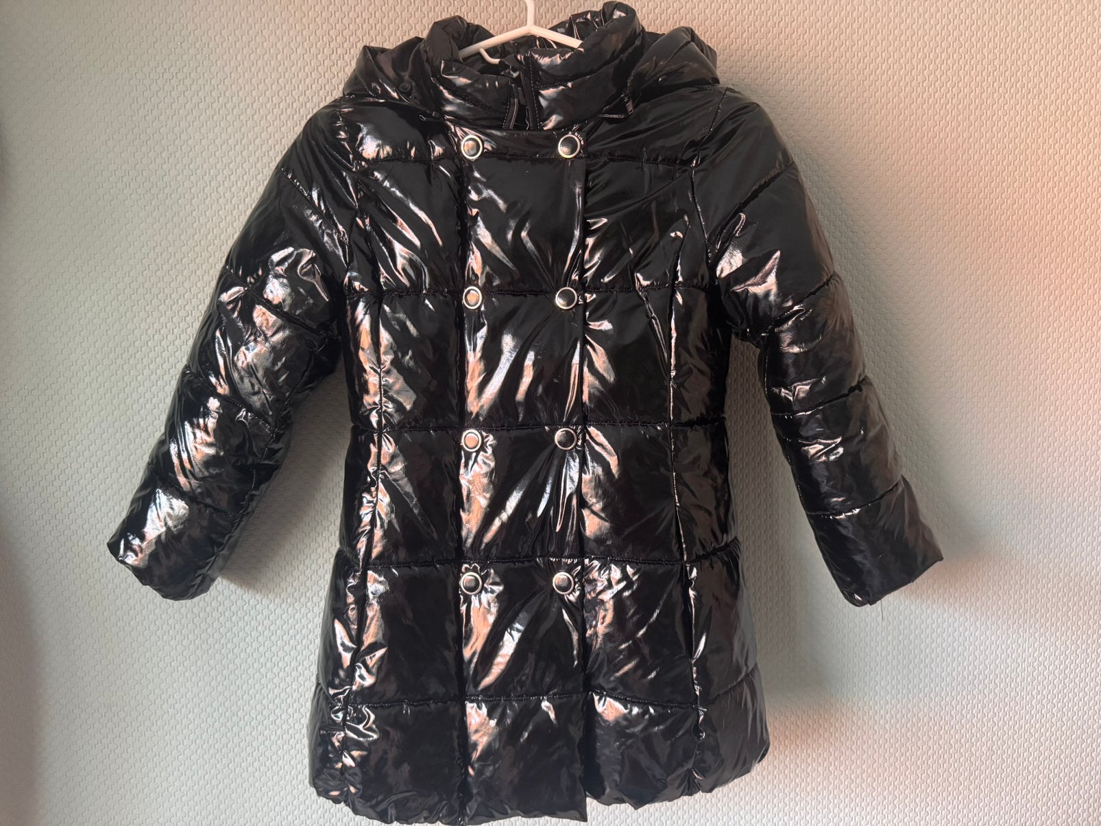 Zwarte winterjas, Kinderen en Baby's, Kinderkleding | Overige, Ophalen, Gebruikt, Meisje