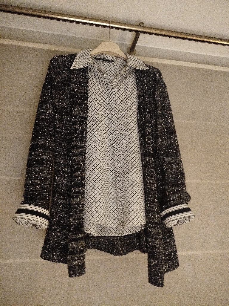 dames kleding:  gilet en bloesje, Kleding | Dames, Maat 38/40 (M), Ophalen of Verzenden, Zo goed als nieuw, Wit