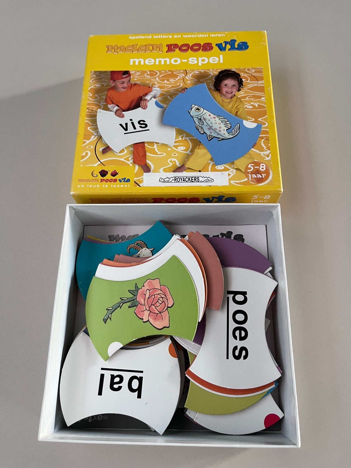 Maan Roos Vis Memospel, Kinderen en Baby's, Speelgoed | Educatief en Creatief, Ophalen of Verzenden, Zo goed als nieuw