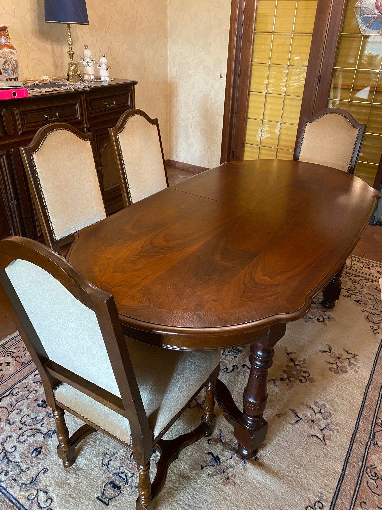 Volledige eetplaats, Ophalen, Zo goed als nieuw, 4 tot 6 stoelen