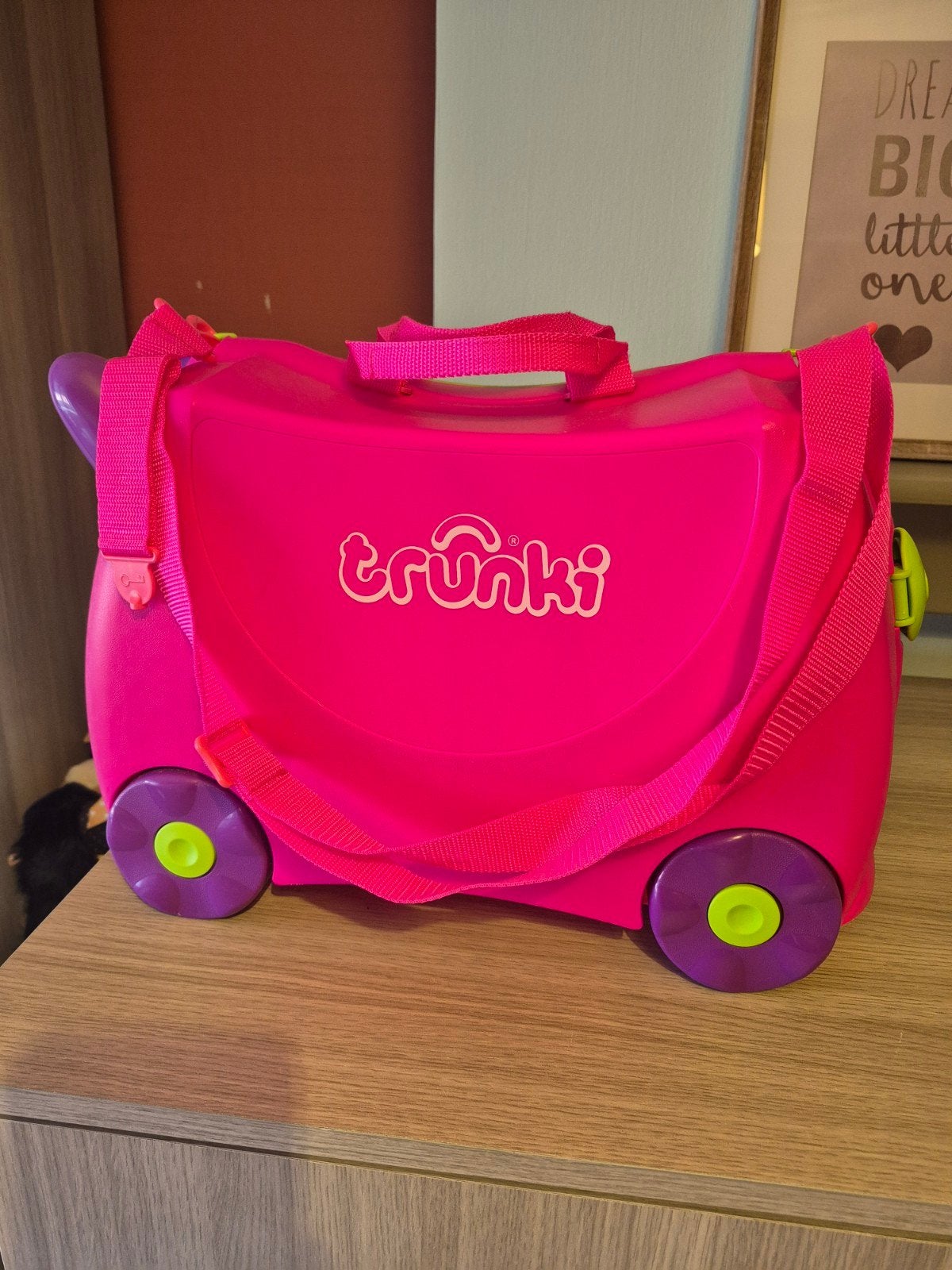 Trunki koffertje, Ophalen