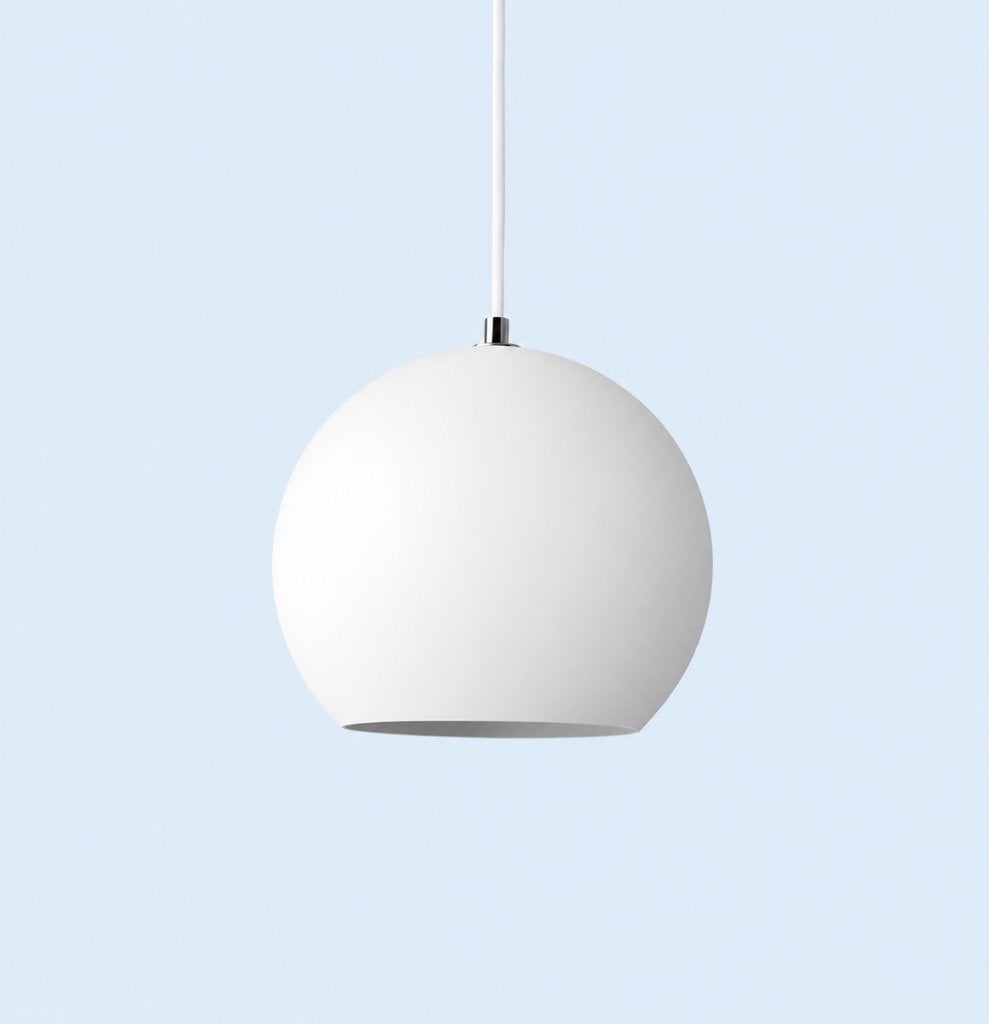 Verner Panton  - Design Lamp - Topan VP6 Pendant - White, Marqué, Enlèvement ou Envoi, Métal, Blanc