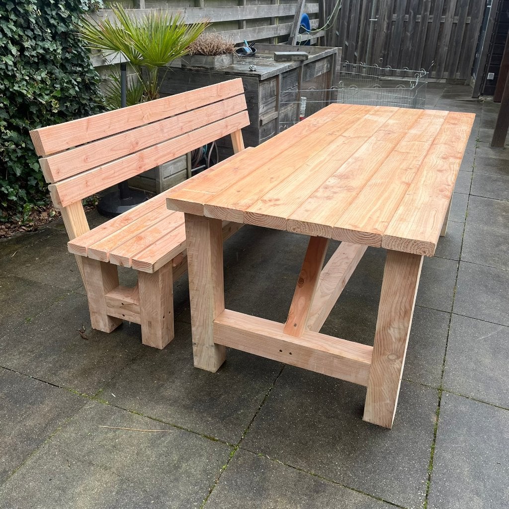 prachtige douglas tuintafels, Ophalen of Verzenden, Nieuw, Rechthoekig, Hout