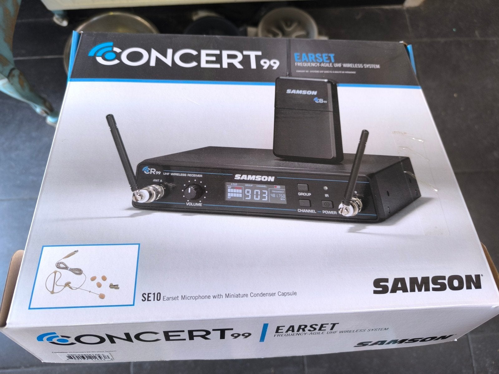 Samson Concert 99 Earset draadloos microfoonsysteem, Ophalen, Draadloos