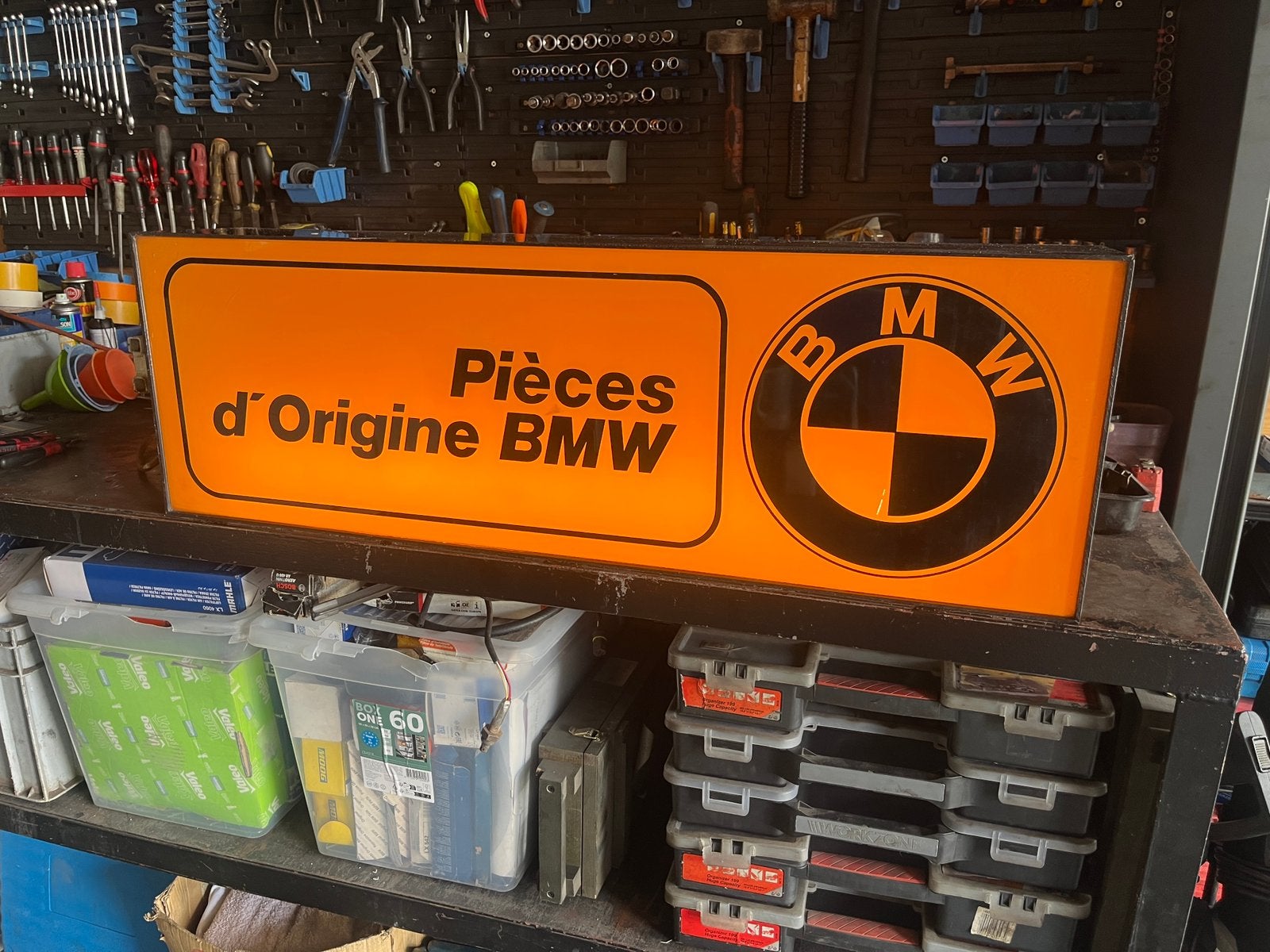 BMW Enseigne lumineuse originale et fonctionnel, Collections, Enlèvement, Utilisé