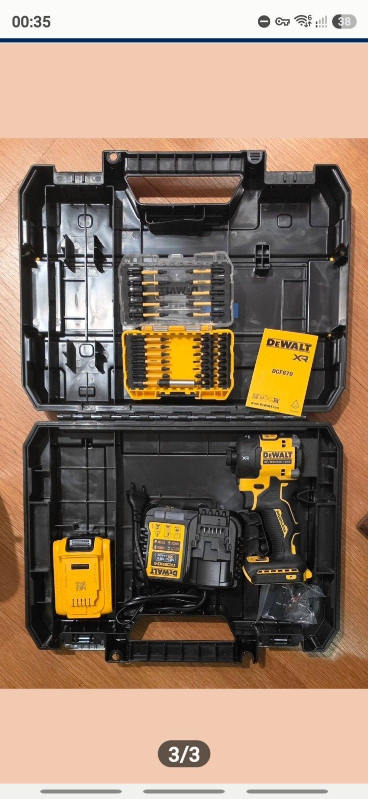 DeWalt DCF870 slagschroevendraaier met accessoires, Hobby en Vrije tijd, Ophalen, Nieuw
