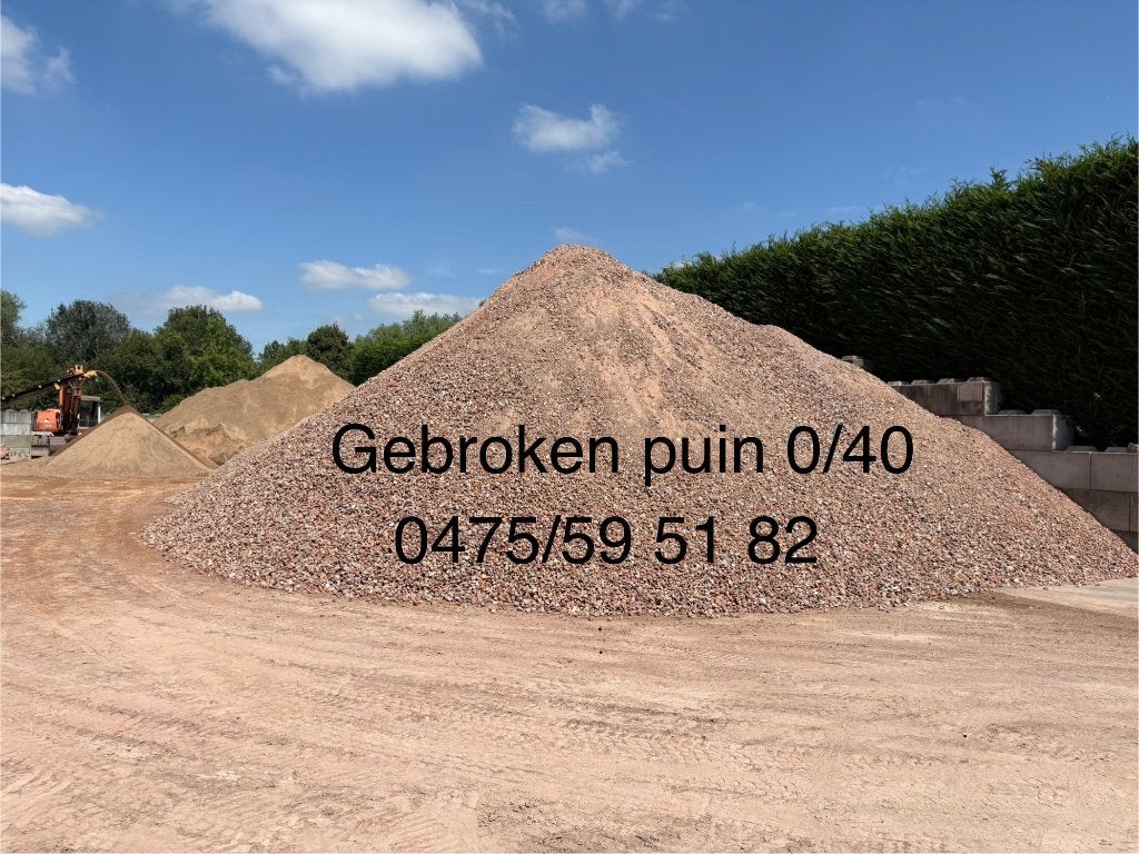 Gebroken mengpuin 0/40 Geraardsbergen, ninove en haaltert, Enlèvement