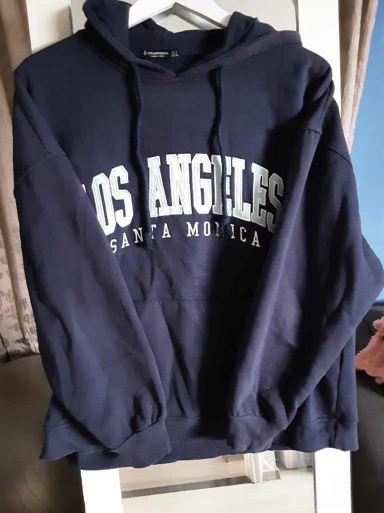 Hoodie, Ophalen, Blauw, Maat 36 (S), Stradivarius