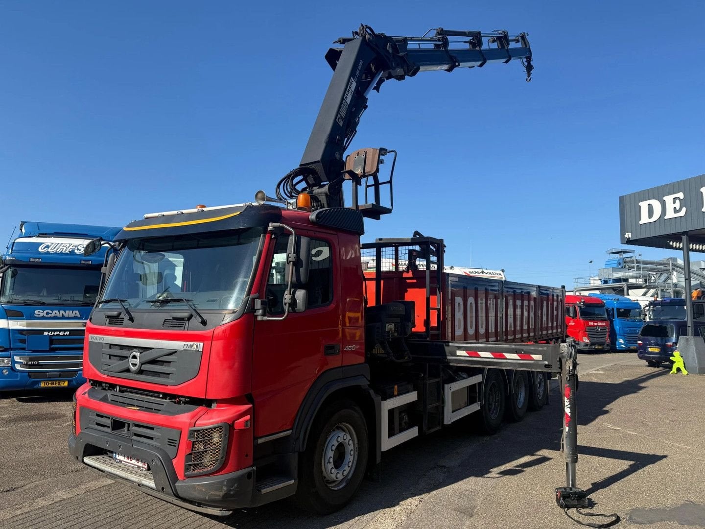 Volvo FMX 460 FMX 460 8X4 KIPPER TRIDEM BIG AXLE!! HIAB CRAN, Autos, Rouge, Achat, Automatique, Air conditionné