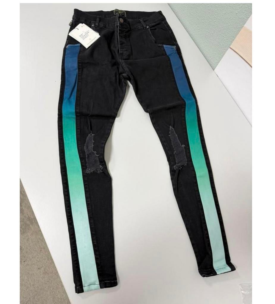 Denim taille basse SIKSILK BURST - JEAN NOIR M W32, Enlèvement ou Envoi, Neuf, Noir, W32 (confection 46) ou plus petit