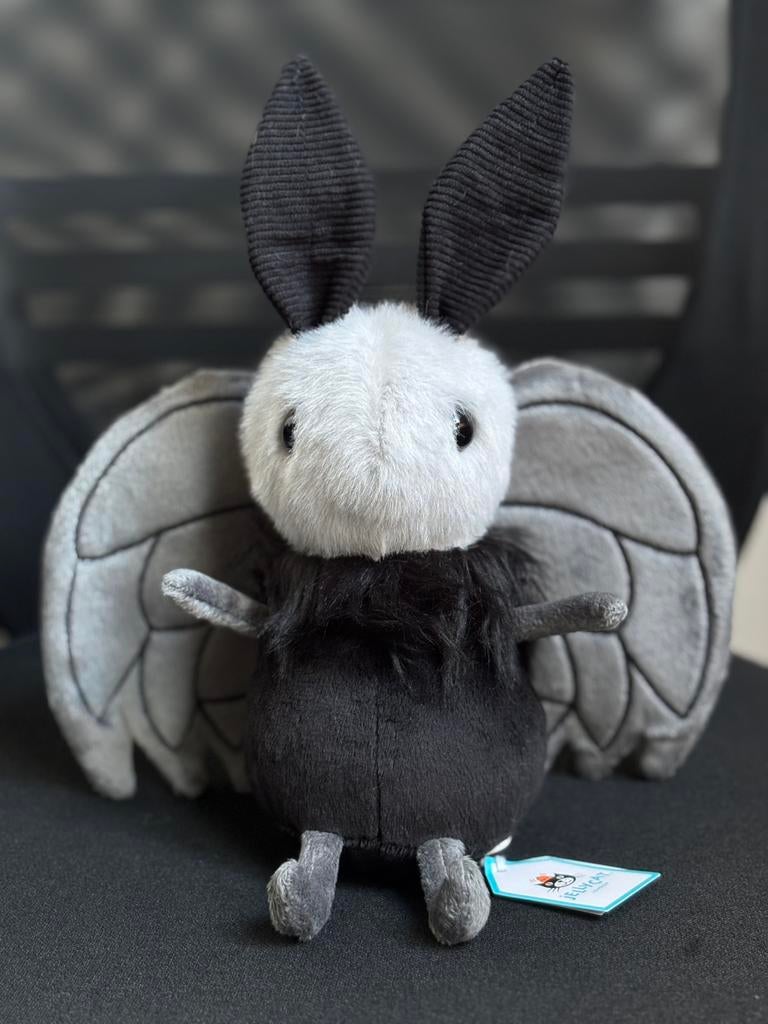 Jellycat Miff Mothman, rare retraité du Nord-Ouest, Enlèvement ou Envoi, Neuf, Moyen (20 à 80 cm), Jellycat