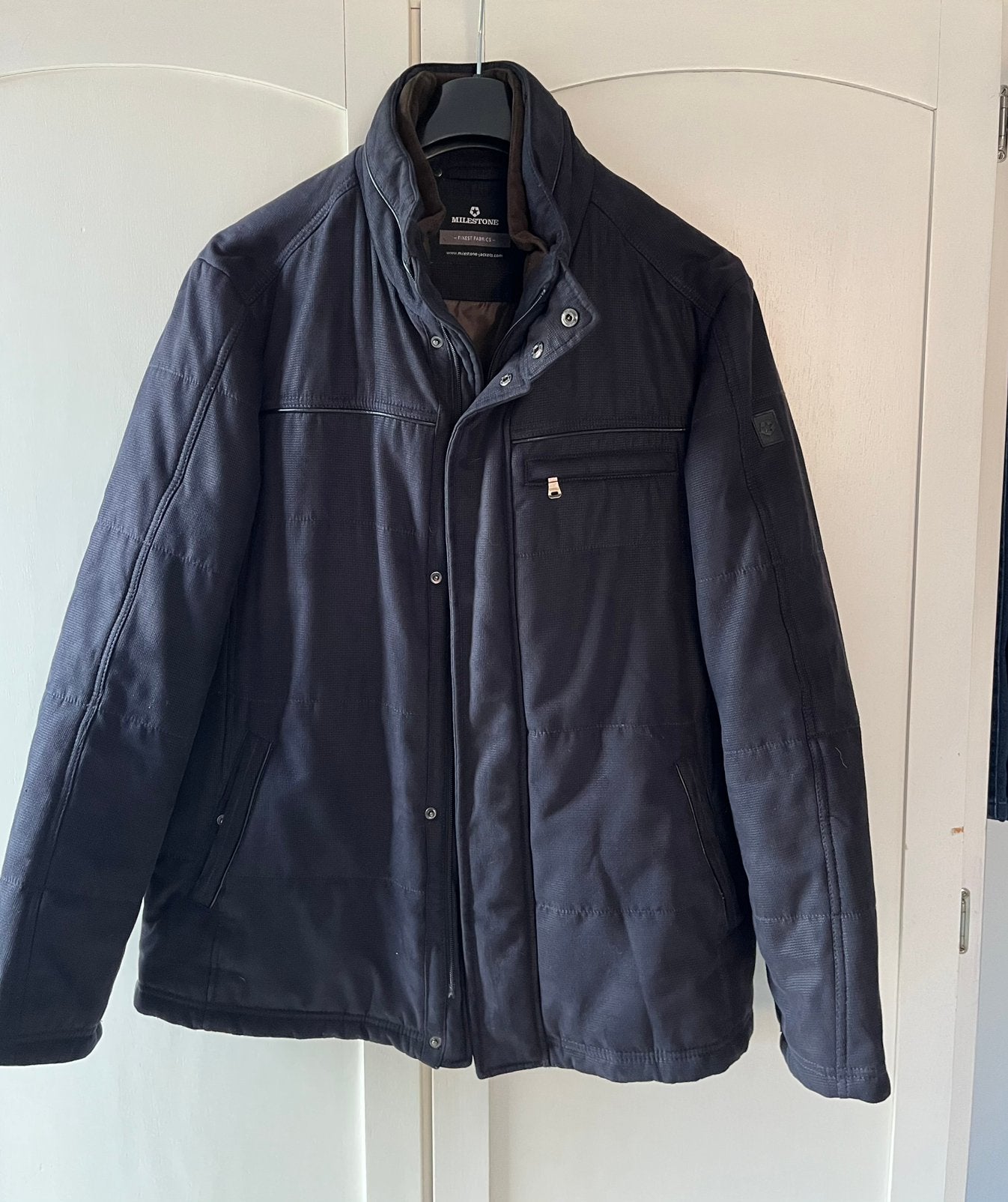 Mannen winterjas, Kleding | Heren, Ophalen, Gedragen, Maat 52/54 (L), Blauw