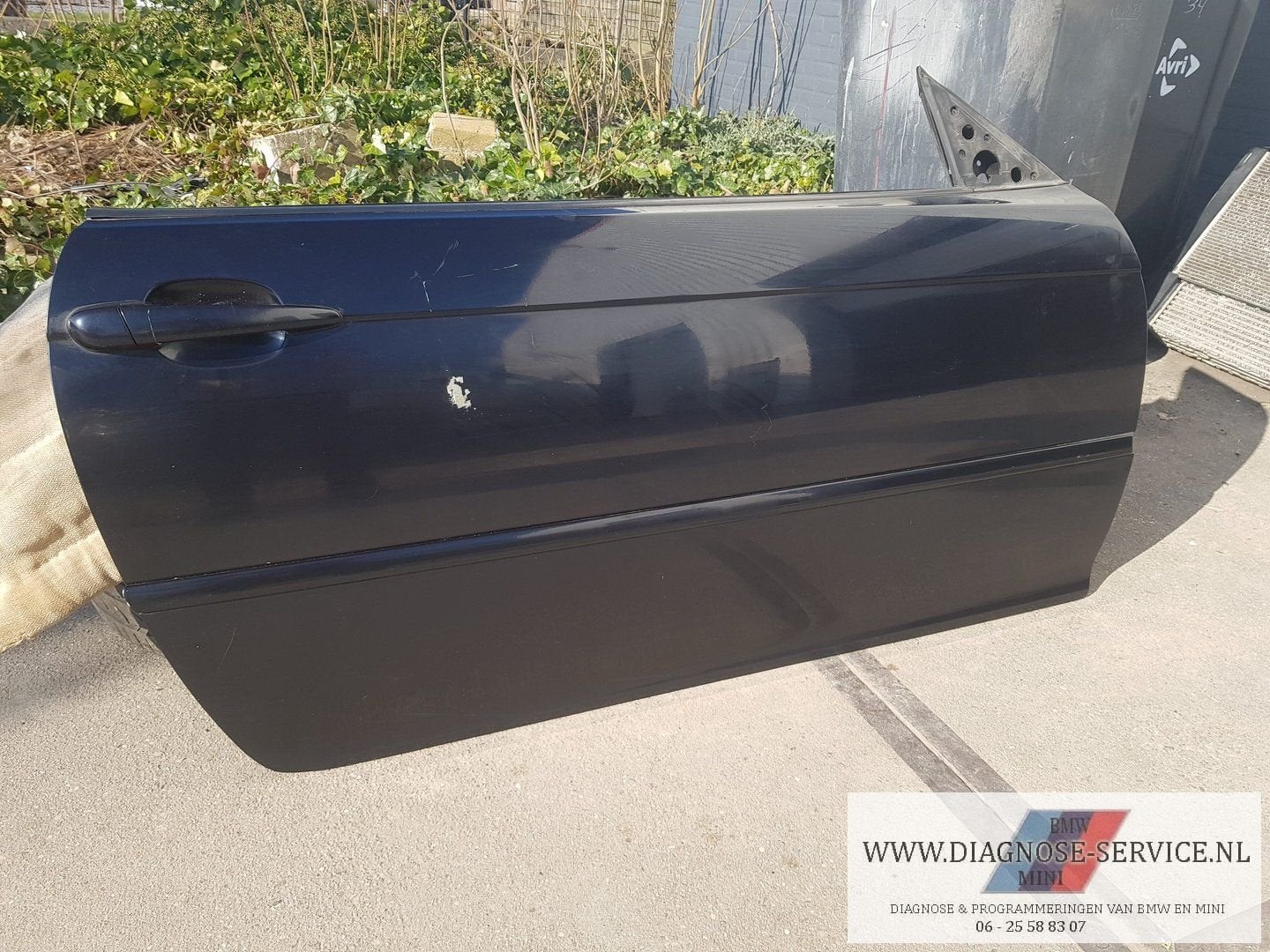 BMW M3 E46 coupe deur rechts voor carbon zwart portier, -, -, Enlèvement, Utilisé