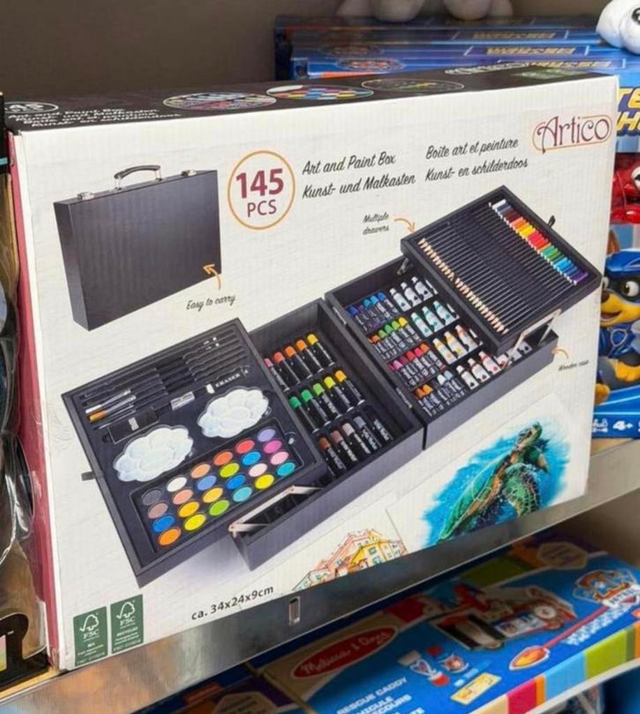 Kit de peinture Artico, 145, boîte à dessin, étui aquarelle, Hobby & Loisirs créatifs, Dessin, Neuf, Crayon ou Feutre, Enlèvement ou Envoi