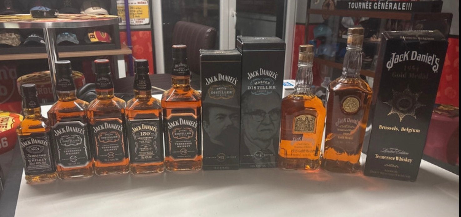 Lot de bouteilles de jack daniel’s, Collections, Enlèvement ou Envoi