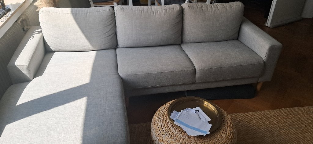 Divan scandinave, Huis en Inrichting, Zetels | Zetels, Zo goed als nieuw, Hoekbank, Driepersoons, 200 tot 250 cm, 75 tot 100 cm