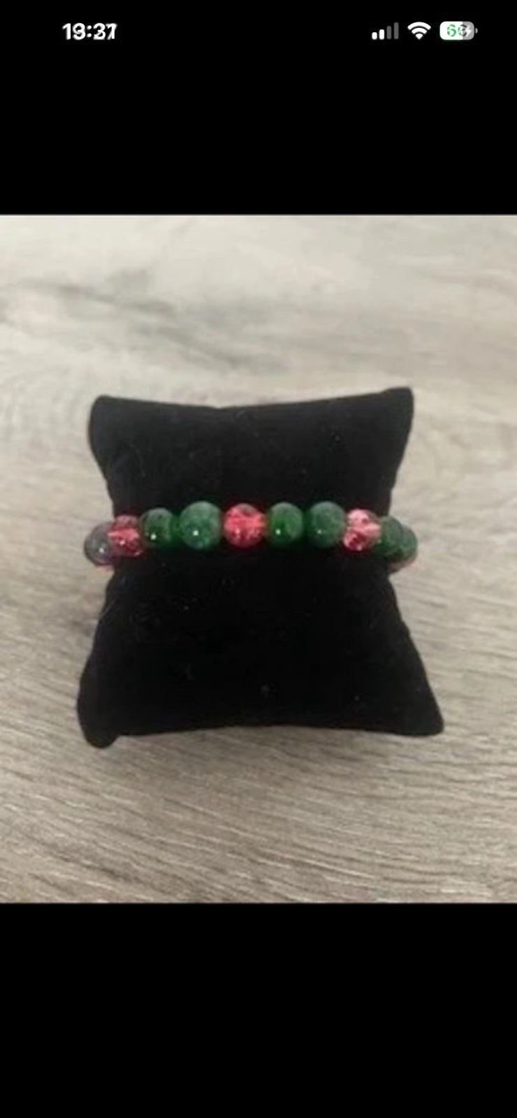 Bracelet apaisement de émotions & motivation Zoïsite & Rubis, Envoi, Neuf, Rose