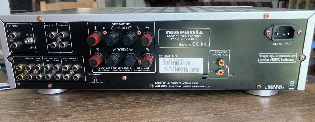 Ampli Marantz PM7001, Audio, Tv en Foto, Versterkers en Ontvangers, Zo goed als nieuw, 60 tot 120 watt, Stereo, Ophalen