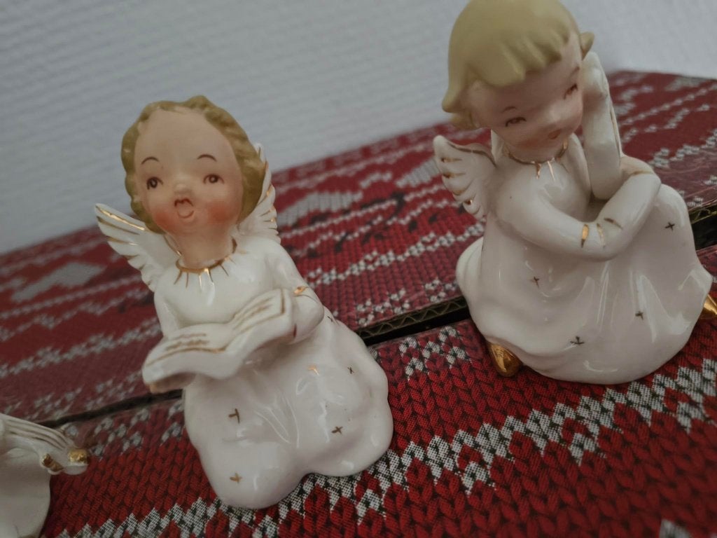 Engeltjes glazuur porselein, Diversen, Kerst, Ophalen, Gebruikt