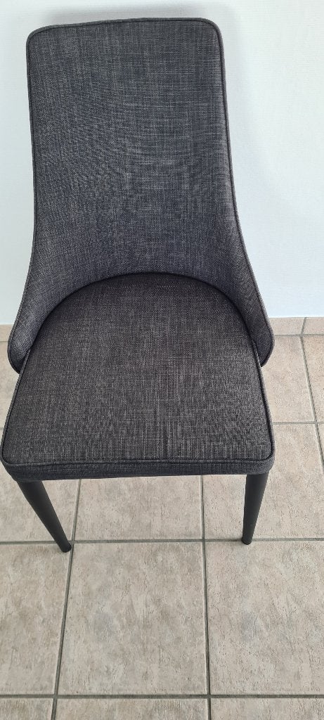 Eettafelstoelen, Maison & Meubles, Chaises, Gris, Comme neuf, Enlèvement, Quatre