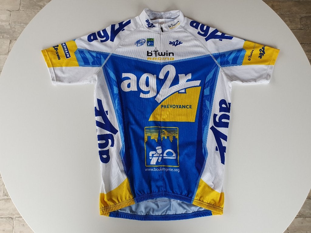 Wielershirt AG2R Btwing Racing (Decathlon, XXL), Enlèvement ou Envoi, Utilisé, Vêtements