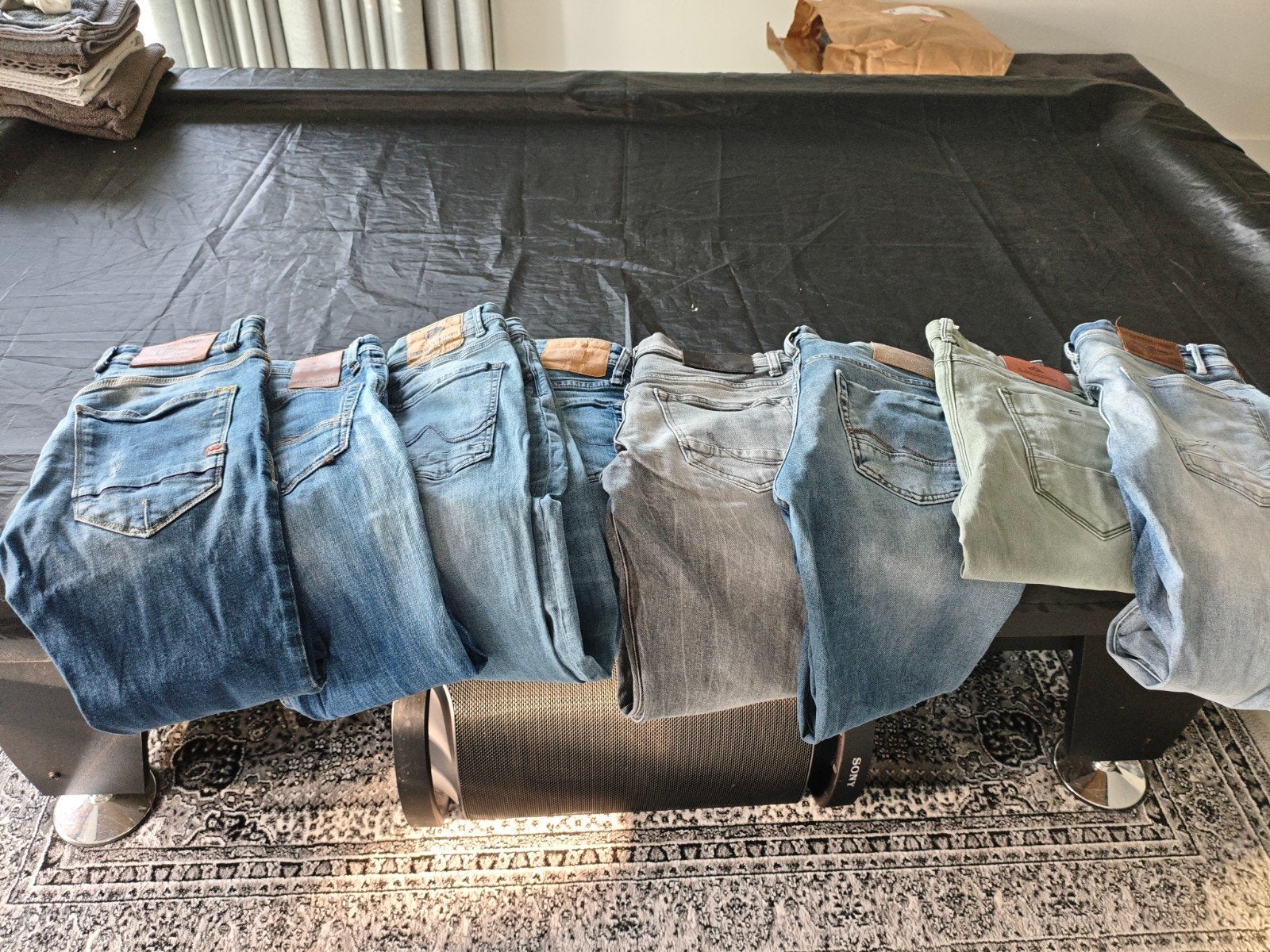 8 jeansbroeken maat 28-29/32, Kleding | Heren, Spijkerbroeken en Jeans, Ophalen, Gedragen