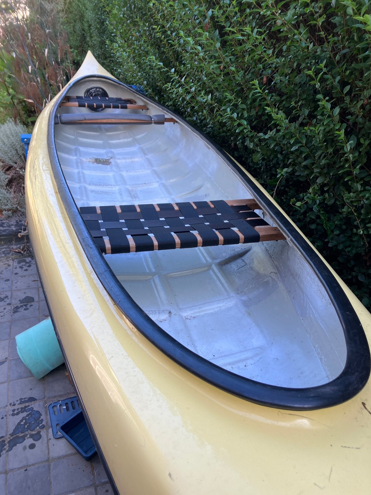 Kano polyester, Watersport en Boten, Ophalen, Zo goed als nieuw, Met peddels