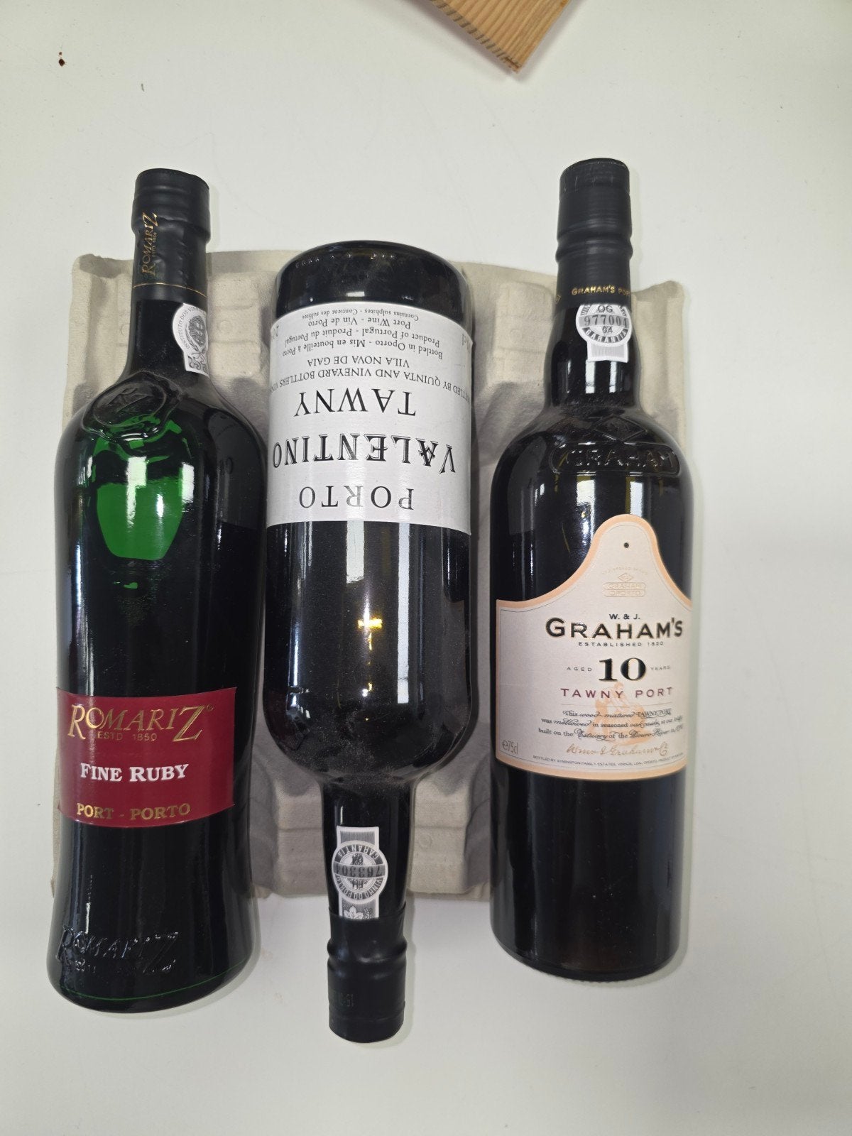 Lot Porto – Graham's 10 Years Tawny, Romariz Fine Ruby & Val, Collections, Vins, Enlèvement, Porto
