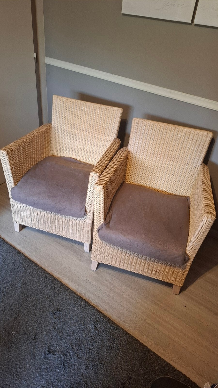 fauteuils en rotin  ( osier ), Enlèvement