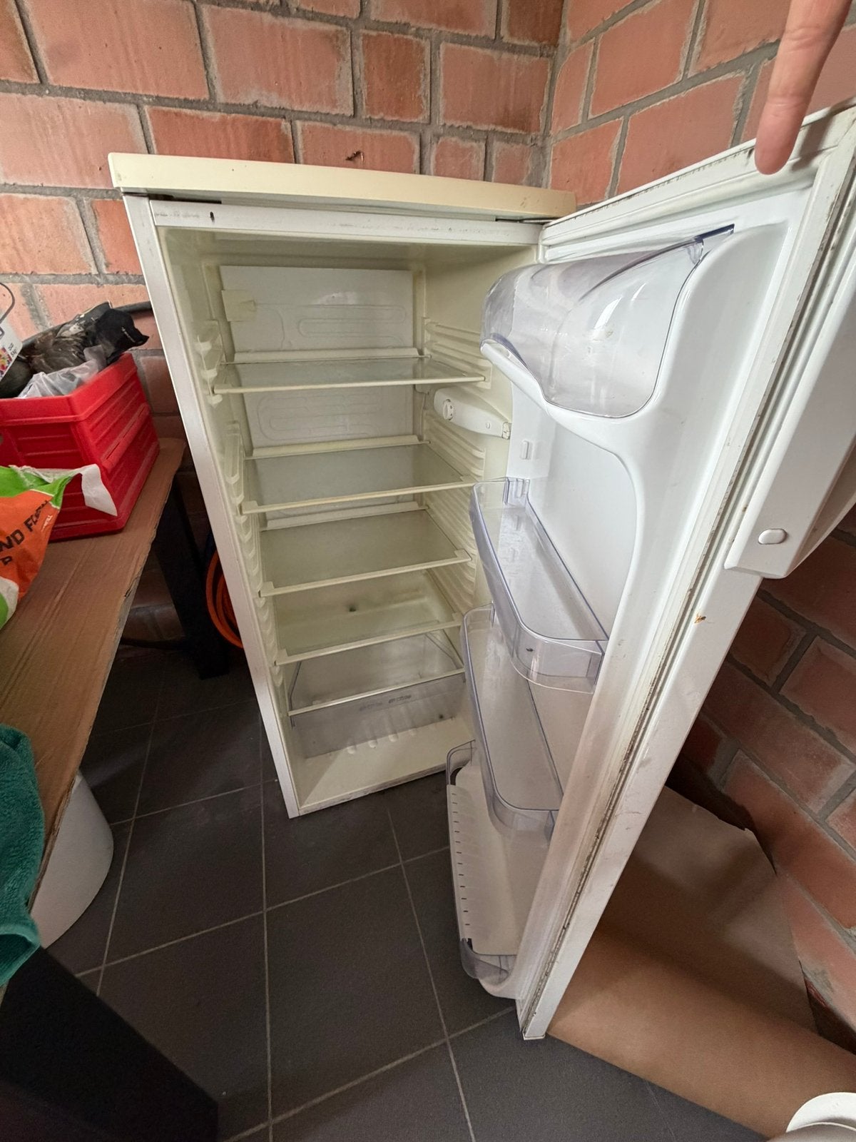 Werf frigo, Ophalen, Zo goed als nieuw