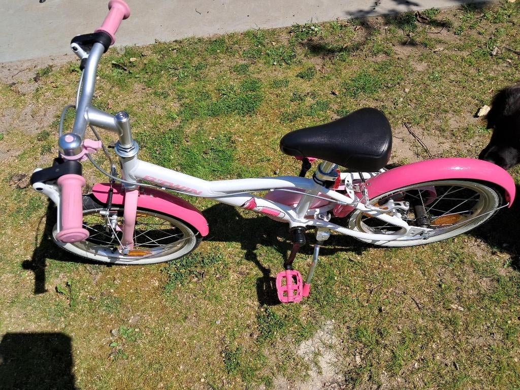 kinderfiets 16 inch, Ophalen, B-twin, Handrem, Zo goed als nieuw