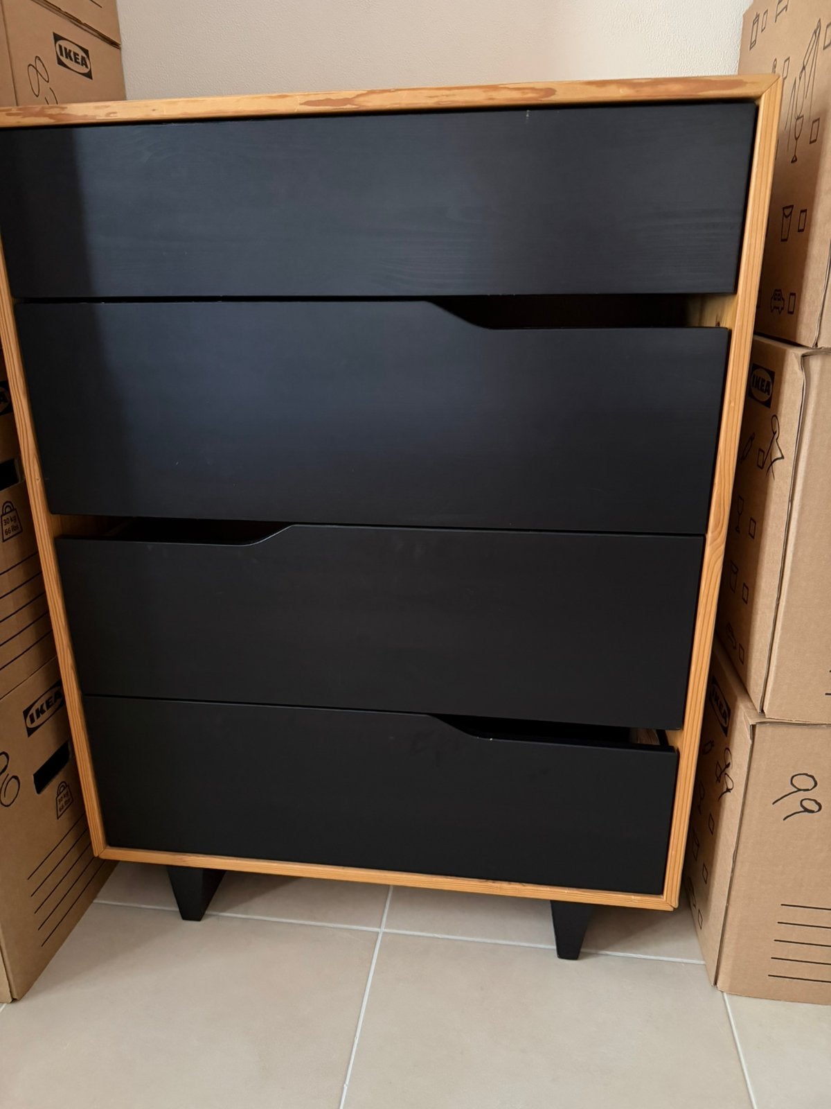 IKEA Mandal Commode 4 tiroirs, Enlèvement, Utilisé