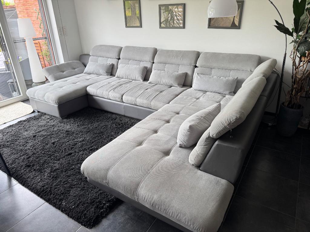 Canapé d’angle convertible avec coffre, Enlèvement, Utilisé, Tissus, Moderne
