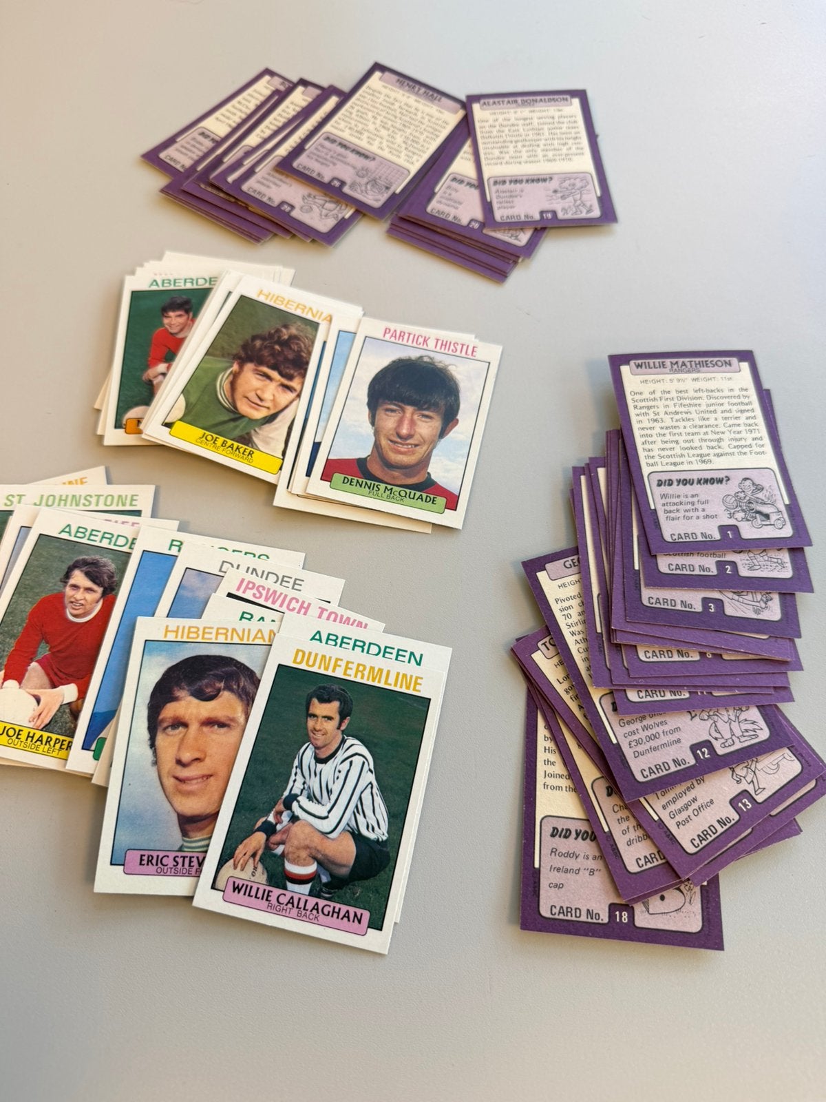 A&BC Gum Scottish Footballers 1970-1971 Complete Set 1-73, Enlèvement ou Envoi, Comme neuf, Cartes de joueur