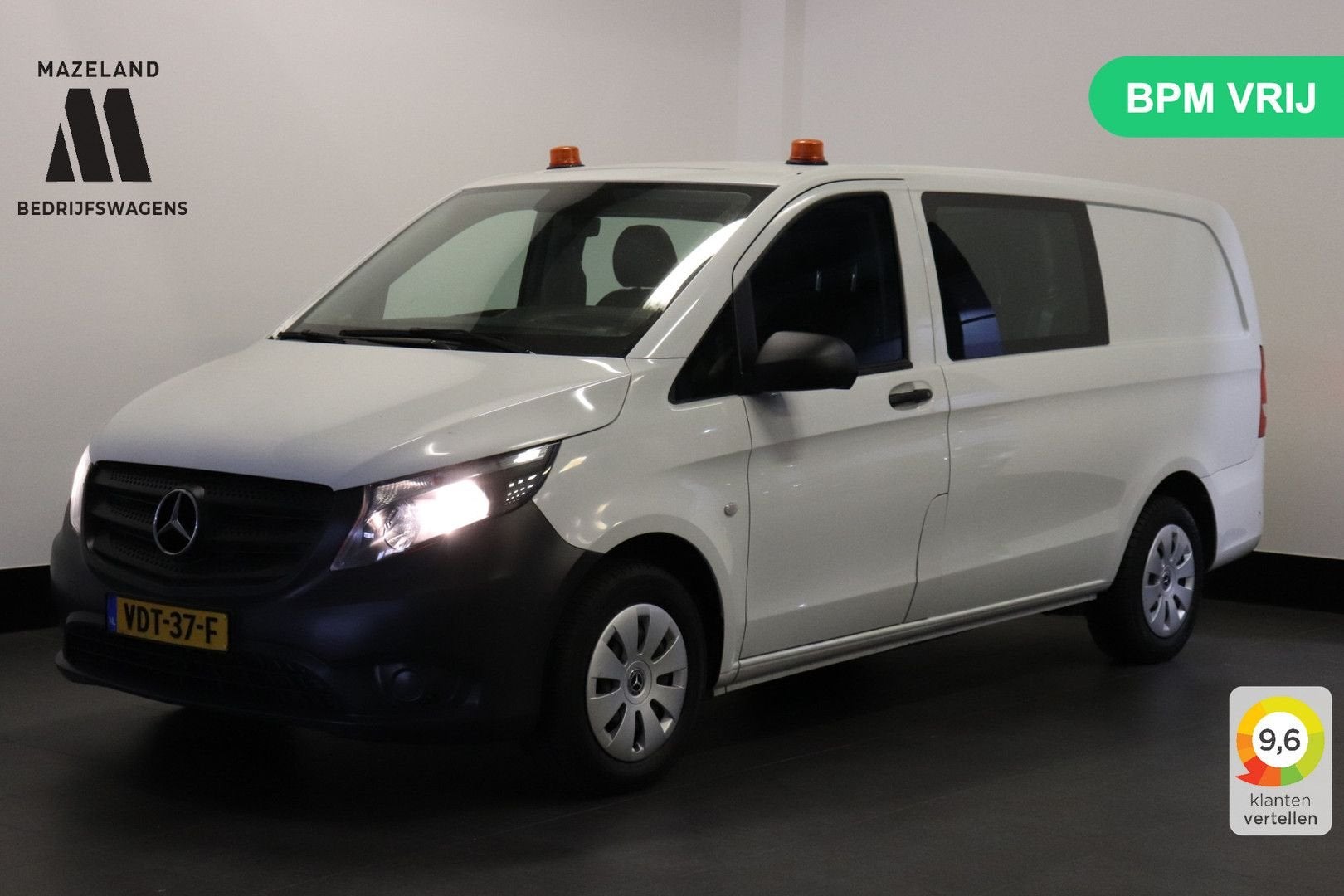 Mercedes-Benz Vito 114 CDI Lang Automaat Dubbele Cabine EURO, Autos, Argent ou Gris, Achat, 207 g/km, Entreprise