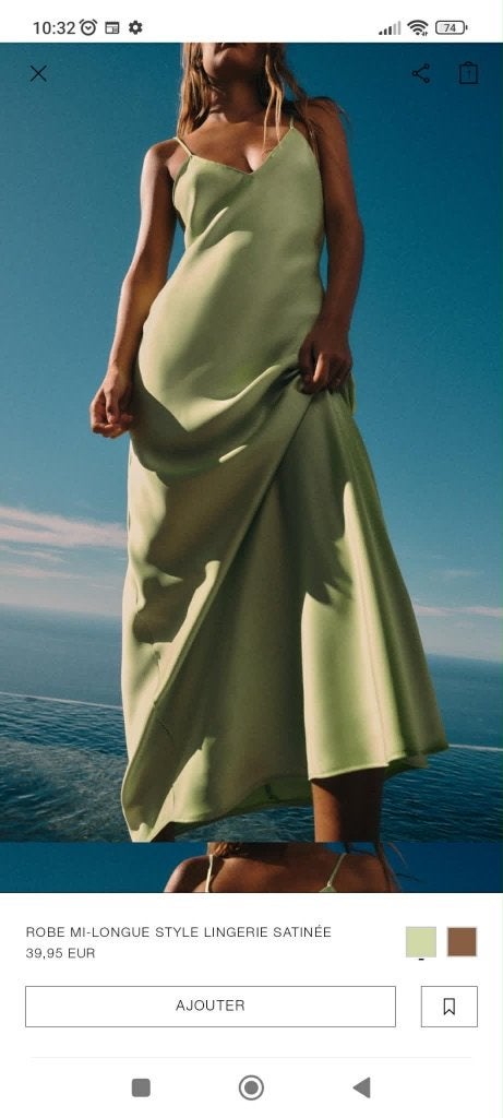 Nieuw ZARA GROENE LANGE JURK MET OPEN RUG XS, Kleding | Dames, Zara, Nieuw, Ophalen of Verzenden, Maat 34 (XS) of kleiner
