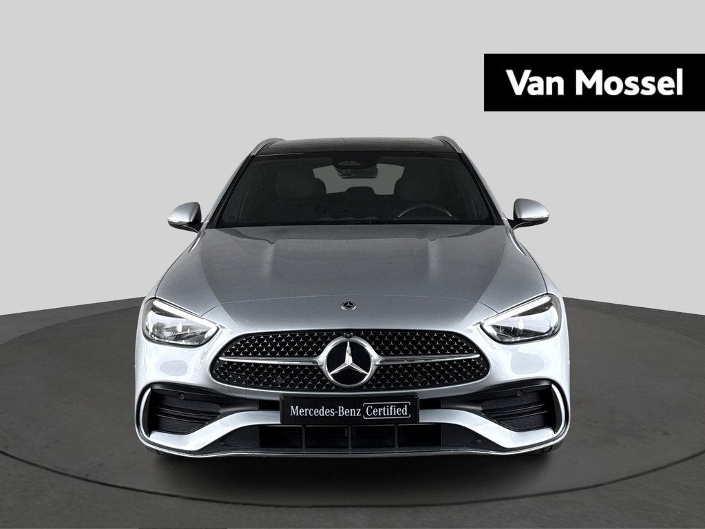 Mercedes-Benz C-Klasse 180 AMG Line Estate + PANORAMISCH DAK, Argent ou Gris, Achat, 1800 kg, Entreprise