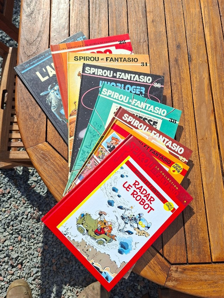 8 BD SPIROU ET FANTASIO EO TBE LOT OU PIECE DESCRIPTIF, Complete serie of reeks, Ophalen of Verzenden, FOURNIER/ TOME /JANRY, Zo goed als nieuw