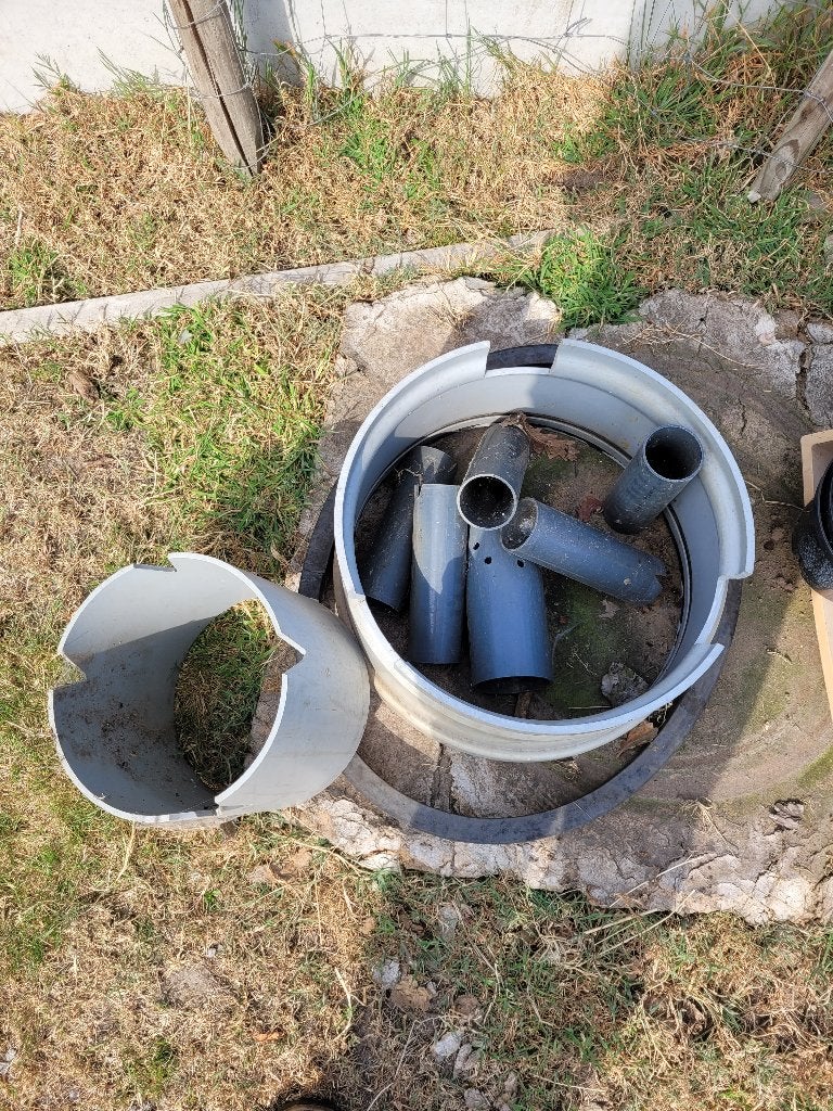 plastiek buizen, Ophalen, Gebruikt