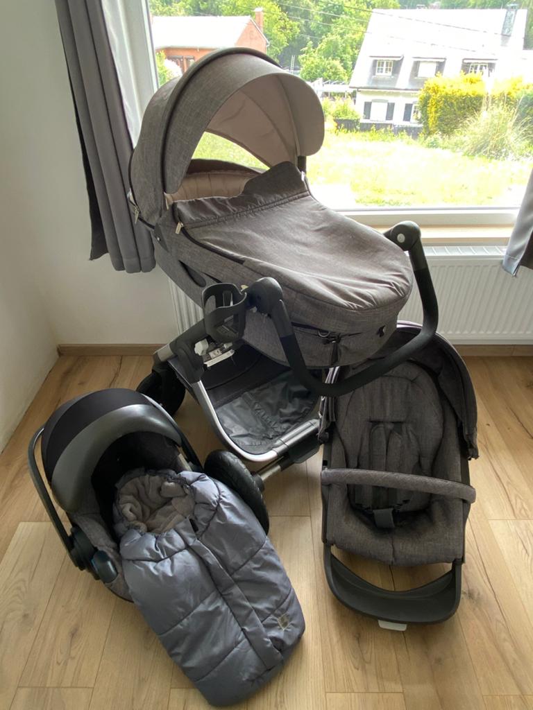 Poussette stokke trailz 3 en 1 très propre, Enfants & Bébés, Poussettes & Combinaisons, Utilisé, Poussette, Autres marques, Enlèvement