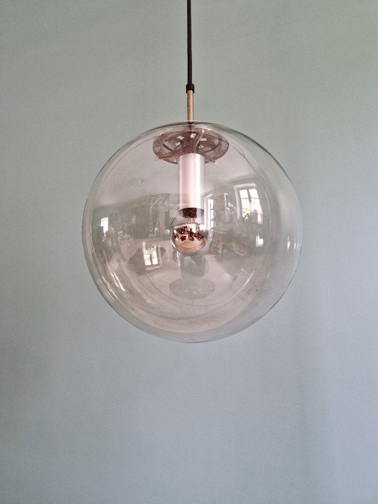 Suspension Space Age en verre fumé (6 dispo), Limburg, 1970, Enlèvement ou Envoi