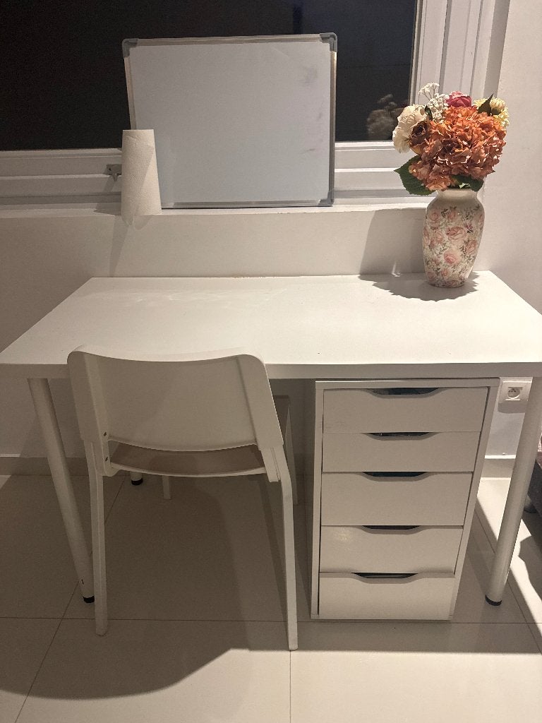 Bureau met kast, Bureau d'écolier, 120 cm, 50 cm, Enlèvement