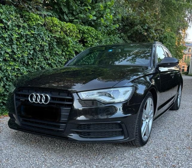 Audi A6 Avant, Auto's, Zwart, Bruin, Leder en Stof, Break