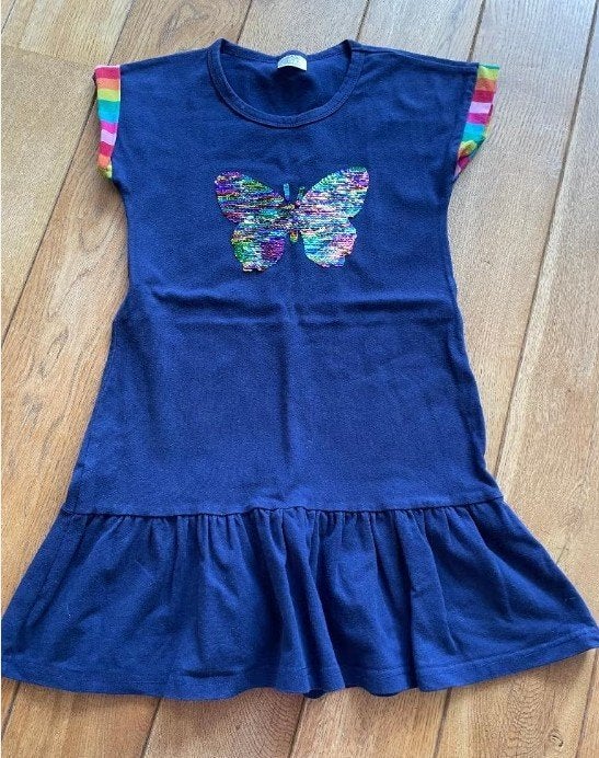 Robe papillon sequin 6-7 ans, Enfants & Bébés, Vêtements enfant | Taille 116, Robe ou Jupe, Losan chic, Comme neuf, Enlèvement