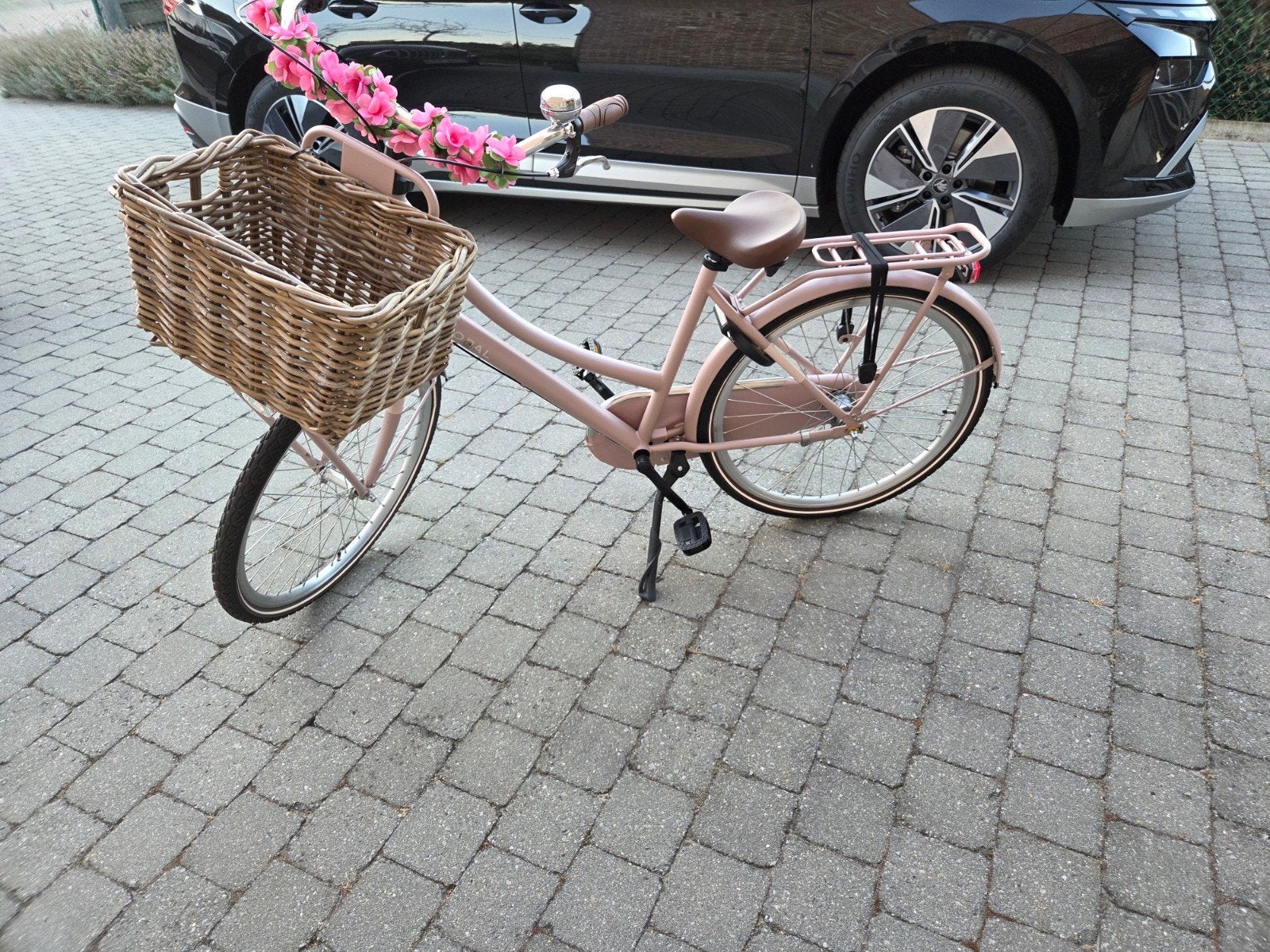 Meisjesfiets zalmroze 26 inch, Ophalen, Terugtraprem
