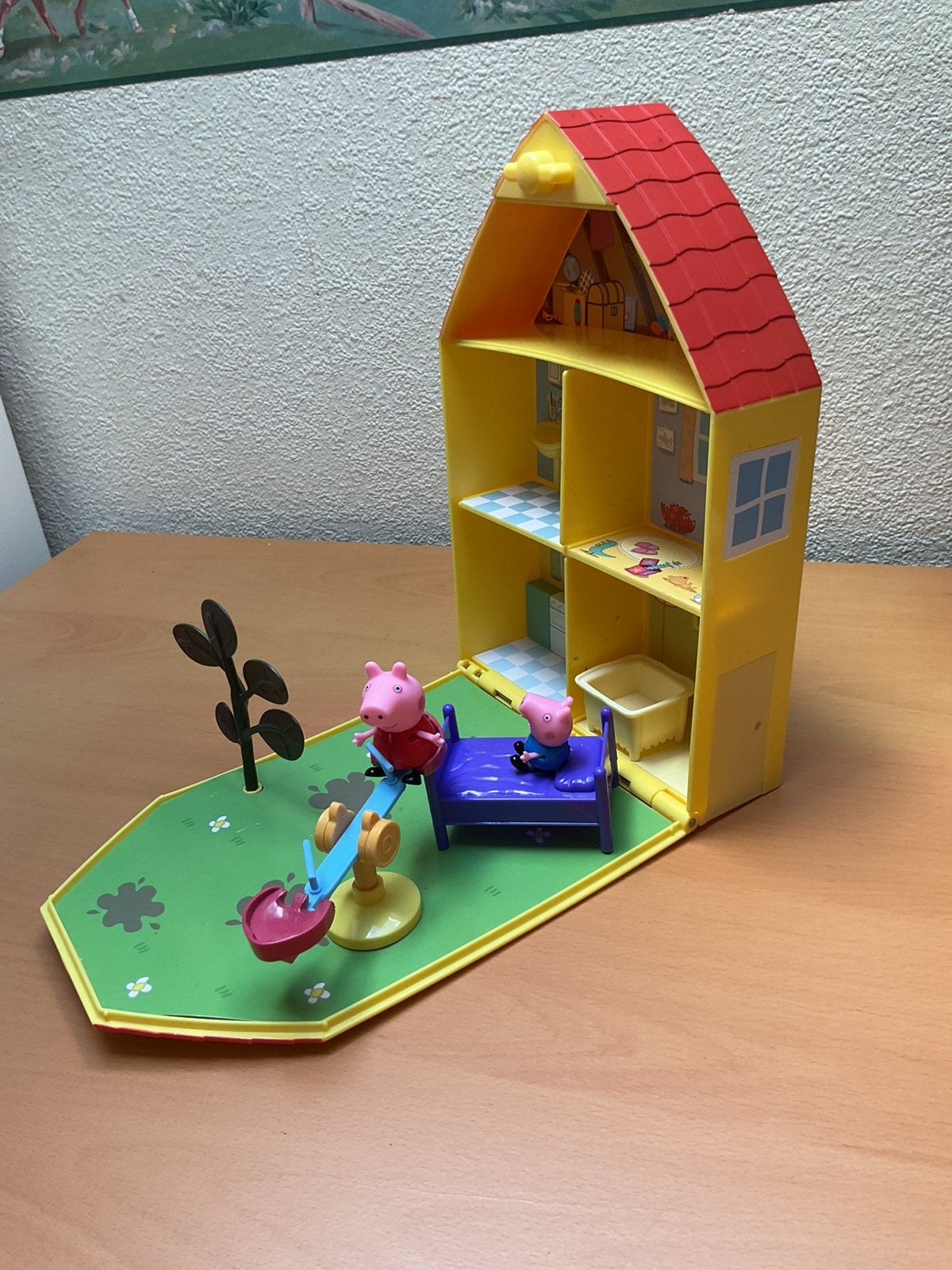 Peppa pig huisje met figuurtjes, Ophalen of Verzenden, Gebruikt